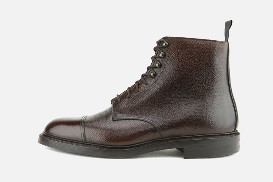 Men Crockett & Jones | Crockett & Jones - Coniston Dark Brown Lace-Up Boots On Labotte