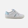 Girls Beberlis | Beberlis - Berengere Blanc Azur Lace-Up Shoes On Labotte