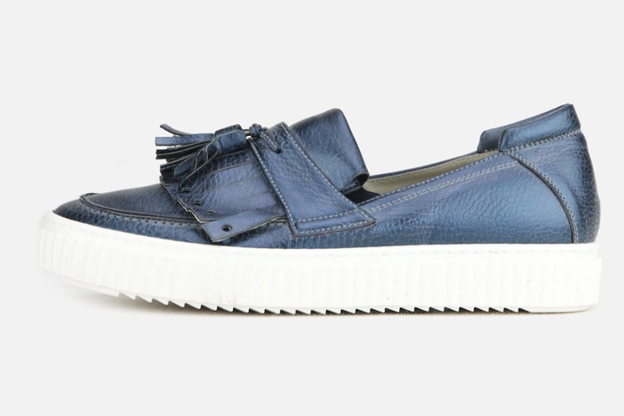 Women DLSport | Dlsport - Dynamic Bleu Loafers On Labotte