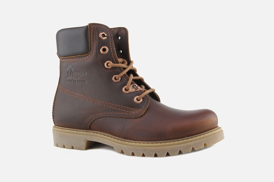Women Panama Jack | Panama Jack - Panama03 Cuir Gras Cuero Lace-Up Boots On Labotte