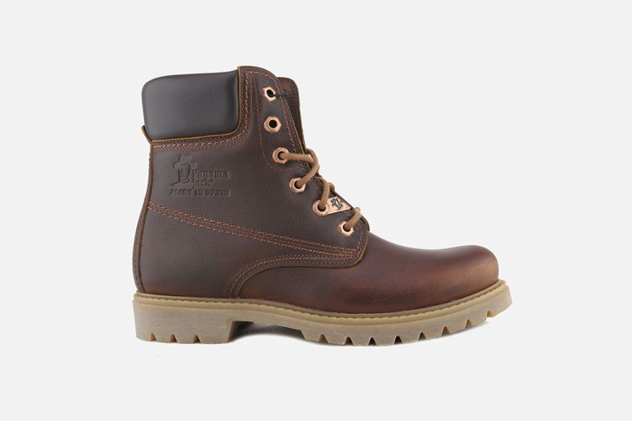 Women Panama Jack | Panama Jack - Panama03 Cuir Gras Cuero Lace-Up Boots On Labotte