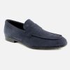 Men Tod's | Tod'S - Mantova Daim Bleu Loafers On Labotte