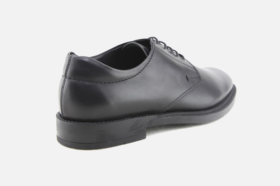 Men Tod's | Tod'S - Giacomo Lisse Noir Derbies On Labotte