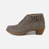 Women El Naturalista | El Naturalista - Aqua Mid Wings Grey Lace-Up Boots On Labotte