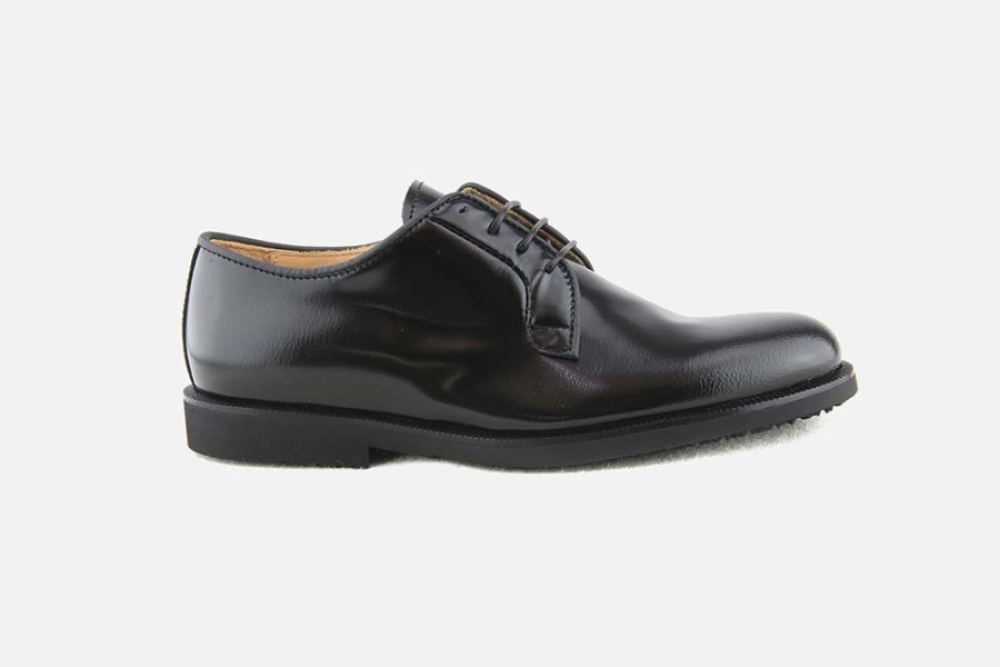 Girls Rondinella | Rondinella - Felizio Noir Lace-Up Shoes On Labotte