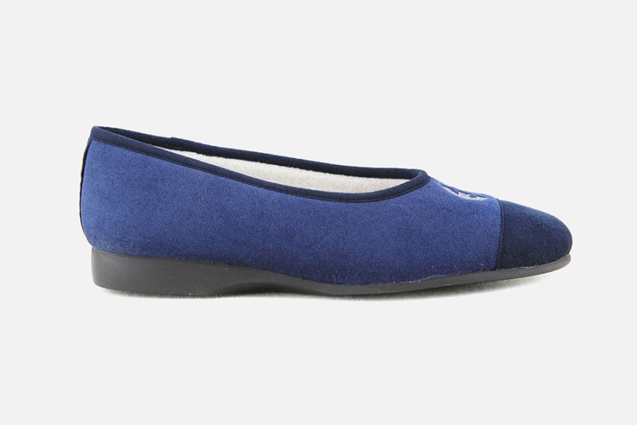 Women Exquise | Exquise - Lodge Bleu Low Slippers On Labotte