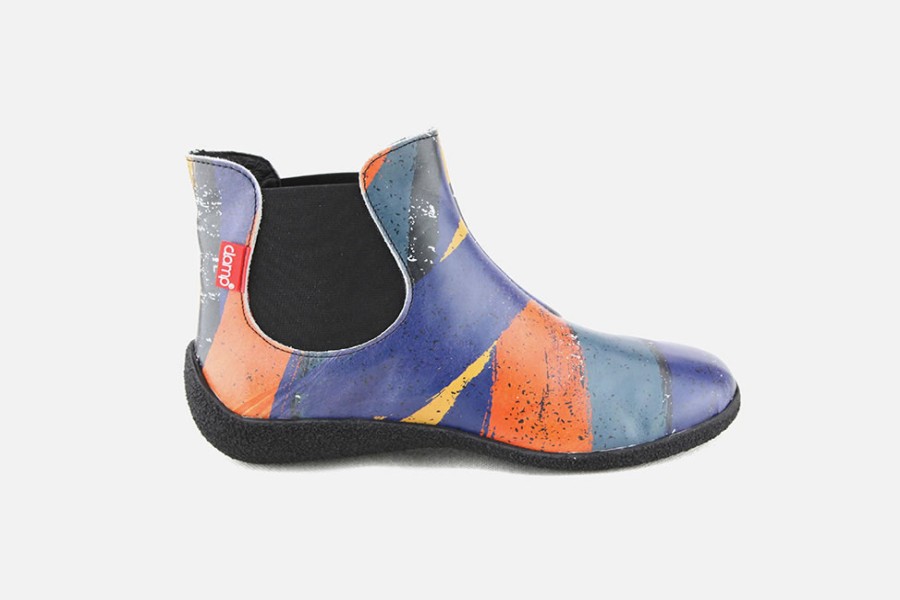 Women Clamp | Clamp - Popsy Bleu Multi Ankle Boots On Labotte