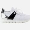 Girls Ninette en Fleur | Ninette En Fleur - Matching Blanc Noir Lace-Up Shoes On Labotte