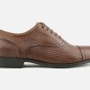 Men Geox | Geox - Bryceton Tresse Cognac Oxfords On Labotte