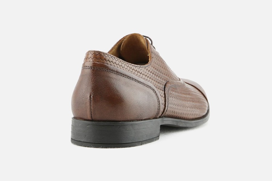 Men Geox | Geox - Bryceton Tresse Cognac Oxfords On Labotte