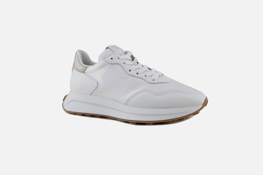 Women Hogan | Hogan - Hogan H601 Blanc Sneakers On Labotte