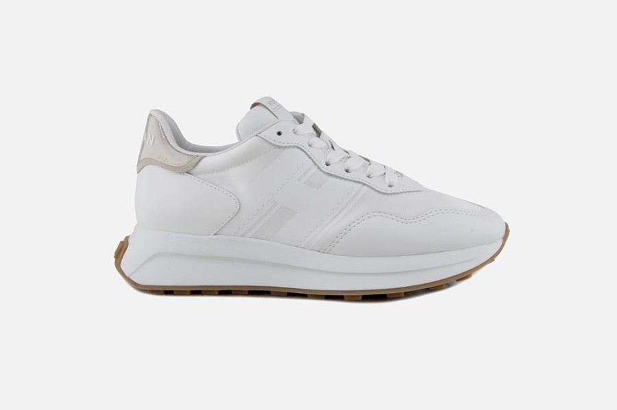 Women Hogan | Hogan - Hogan H601 Blanc Sneakers On Labotte