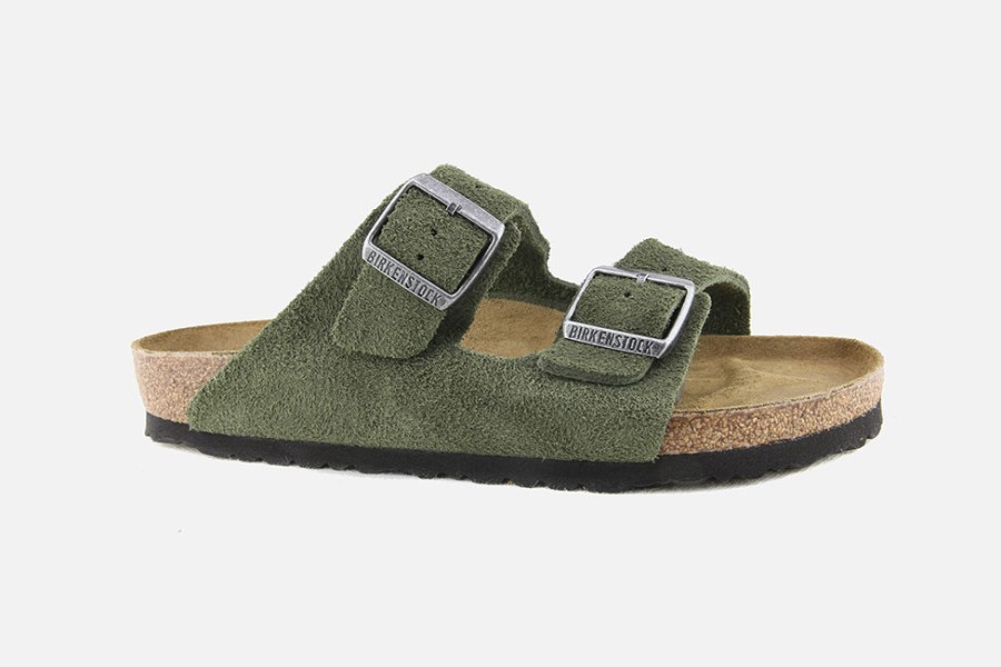 Women Birkenstock | Birkenstock - Arizona Vl Green Thyme Sandals On Labotte