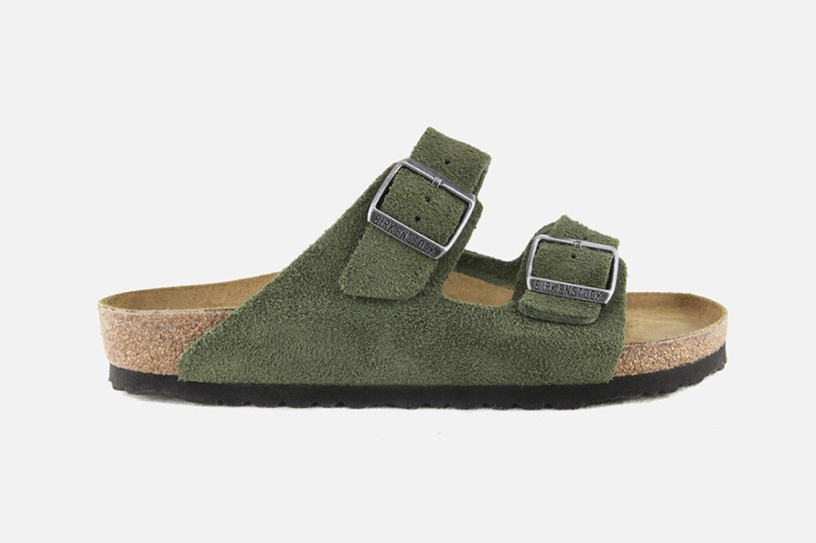 Women Birkenstock | Birkenstock - Arizona Vl Green Thyme Sandals On Labotte