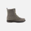 Girls Lunella | Lunella - Louisiana Taupe Vintage Lace-Up Boots On Labotte