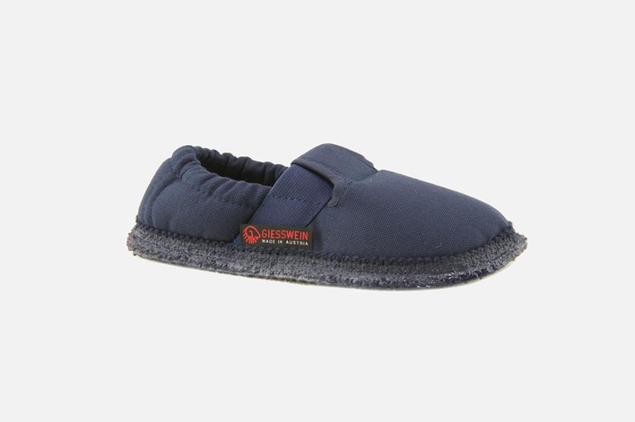Girls Giesswein | Giesswein - Zebulon Navy Low Slippers On Labotte