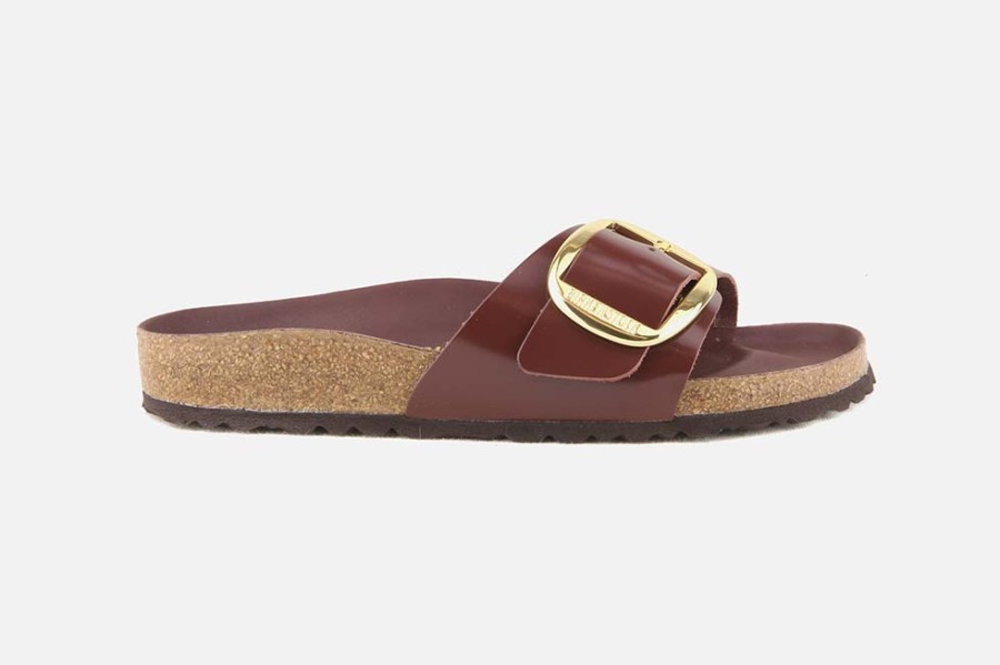 Women Birkenstock | Birkenstock - Madrid Bb Patent Chocolate Sandals On Labotte