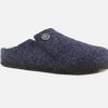 Girls Birkenstock | Birkenstock - Zermatt Fur Kids Blue Low Slippers On Labotte