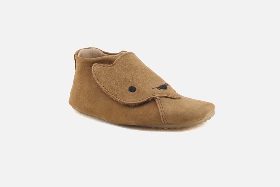 Girls Superfit | Superfit - Papageno Fun Noisette Layette Shoes On Labotte