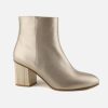 Women Moments By Content | Moments By Content - Dalia Shiny Rose Ankle Boots On Labotte