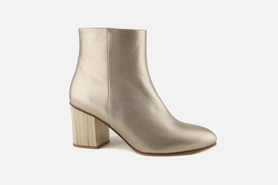 Women Moments By Content | Moments By Content - Dalia Shiny Rose Ankle Boots On Labotte