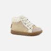 Girls Shoo Pom | Shoo Pom - Bouba Zip Hair Platine Holo Lace-Up Boots On Labotte