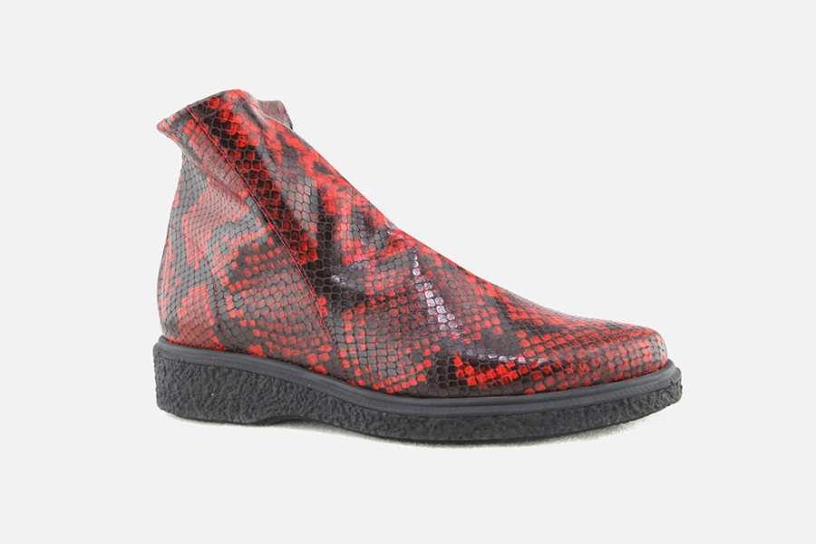 Women Arche | Arche - Joello Rouge Ankle Boots On Labotte