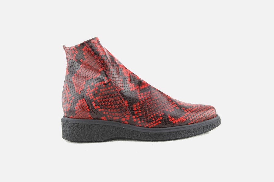Women Arche | Arche - Joello Rouge Ankle Boots On Labotte