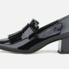 Women Paul Green | Paul Green - Parade Lack Navy Loafers On Labotte