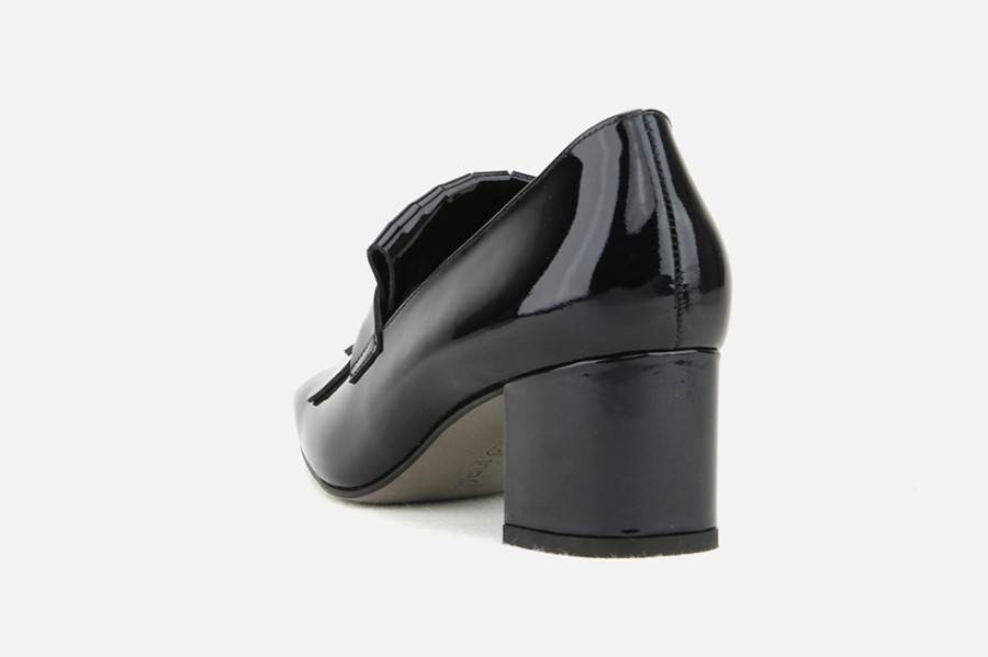 Women Paul Green | Paul Green - Parade Lack Navy Loafers On Labotte
