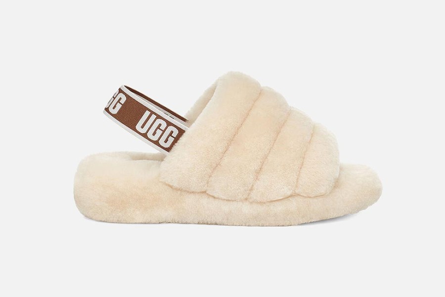 Women UGG | Ugg - Fluff Yeah Slide Natural Low Slippers On Labotte