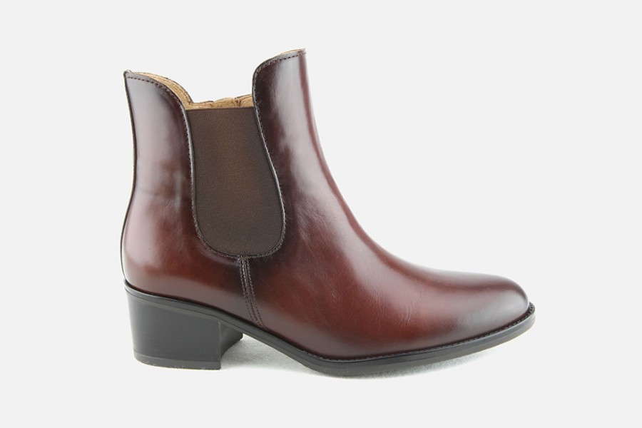 Women Gabor | Gabor - Helios Chestnut Ankle Boots On Labotte
