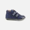 Girls Romagnoli | Romagnoli - Letty Scratch Dotty Blue Velcro Shoes On Labotte