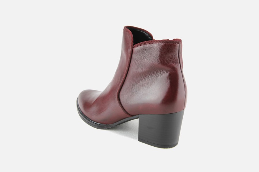 Women Gabor | Gabor - Horn Burgundy Ankle Boots On Labotte