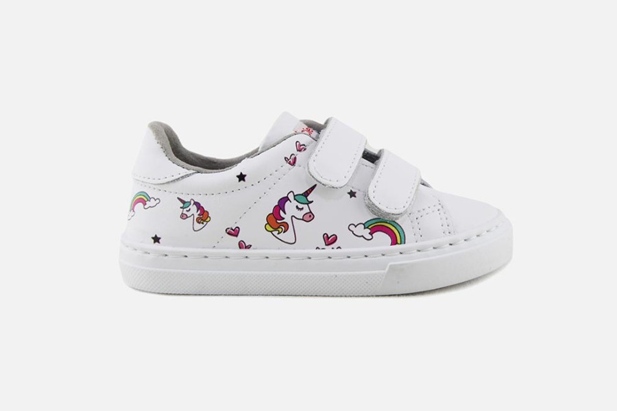 Girls Cienta | Cienta - Super Gym Licorne Velcro Shoes On Labotte