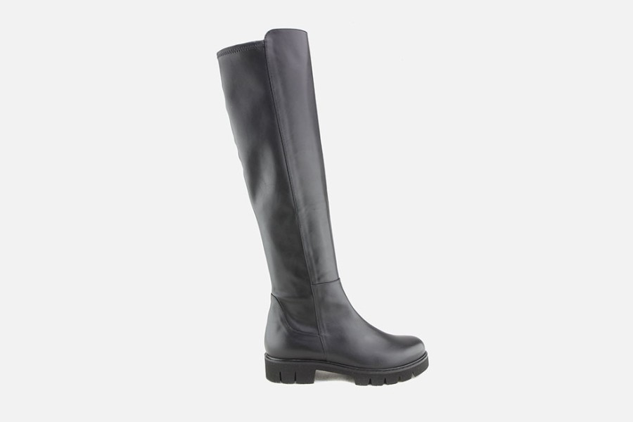 Women Cervone | Cervone - Clea Botte Bimat Noir Boots On Labotte