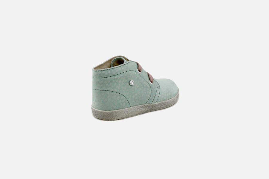 Girls Falcotto | Falcotto - Pilote Green Pony Lace-Up Boots On Labotte