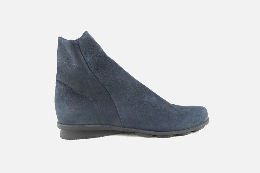 Women Arche | Arche - Deniki Bleu Ankle Boots On Labotte
