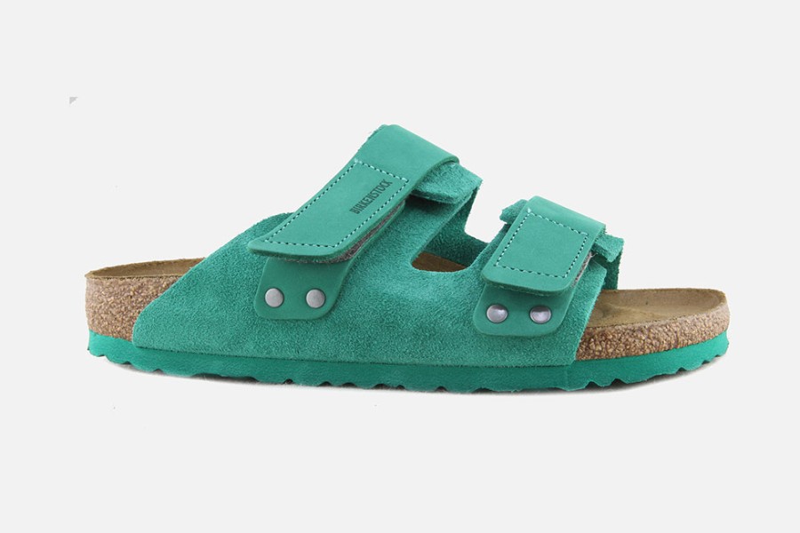 Women Birkenstock | Birkenstock - Uji Vl Digital Green Sandals On Labotte