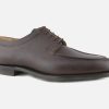 Men Crockett & Jones | Crockett & Jones - Hardwick Dark Brown Derbies On Labotte
