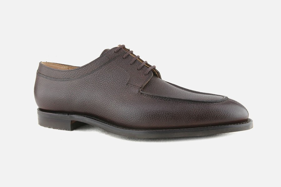 Men Crockett & Jones | Crockett & Jones - Hardwick Dark Brown Derbies On Labotte