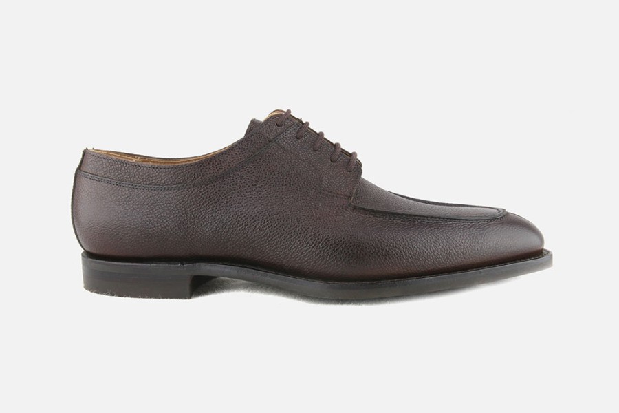 Men Crockett & Jones | Crockett & Jones - Hardwick Dark Brown Derbies On Labotte