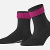 Girls Burlington | Burlington - Plymouth Anthracite Melange Socks On Labotte