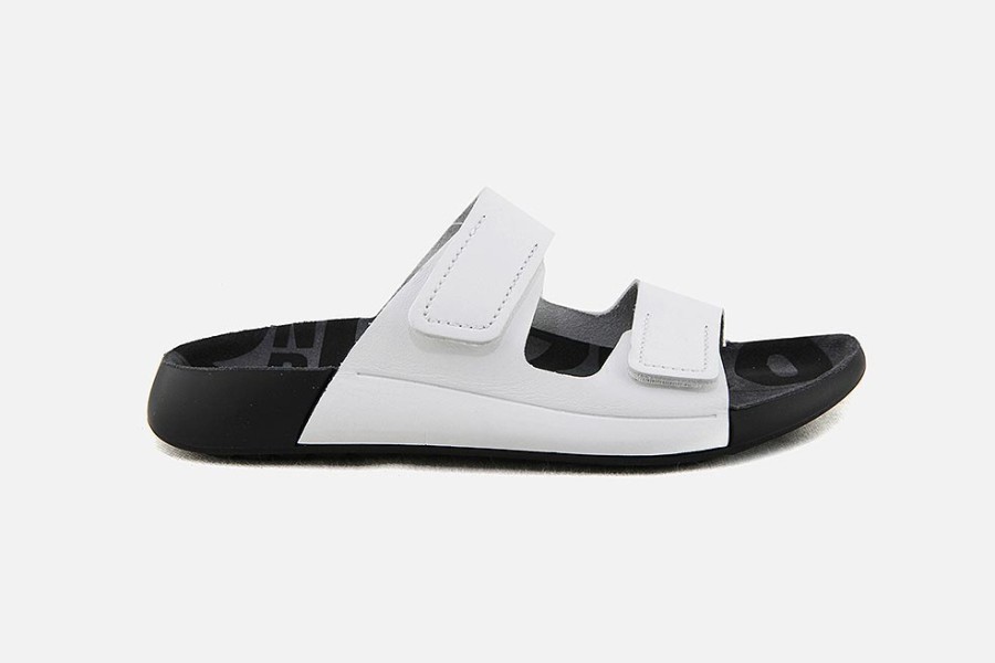 Women Ecco | Ecco - Cozmo 2 Straps White Sandals On Labotte