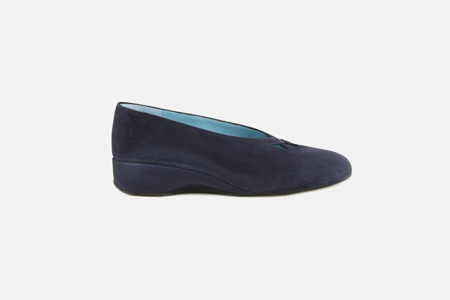 Women Thierry Rabotin | Thierry Rabotin - Scribe Daim Bleu Pumps On Labotte