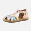 Girls Pom d'Api | Pom D'Api - Poppy Metal Blush Sandals On Labotte