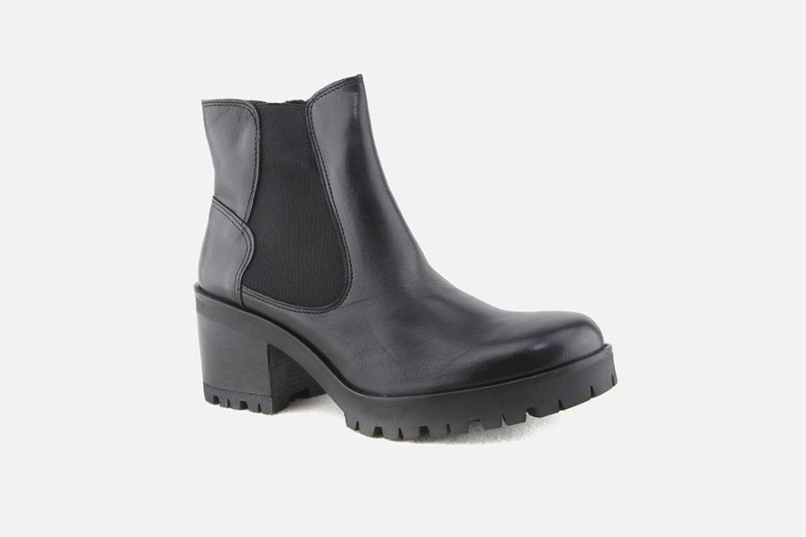 Women Felmini | Felmini - Laromara Black Ankle Boots On Labotte