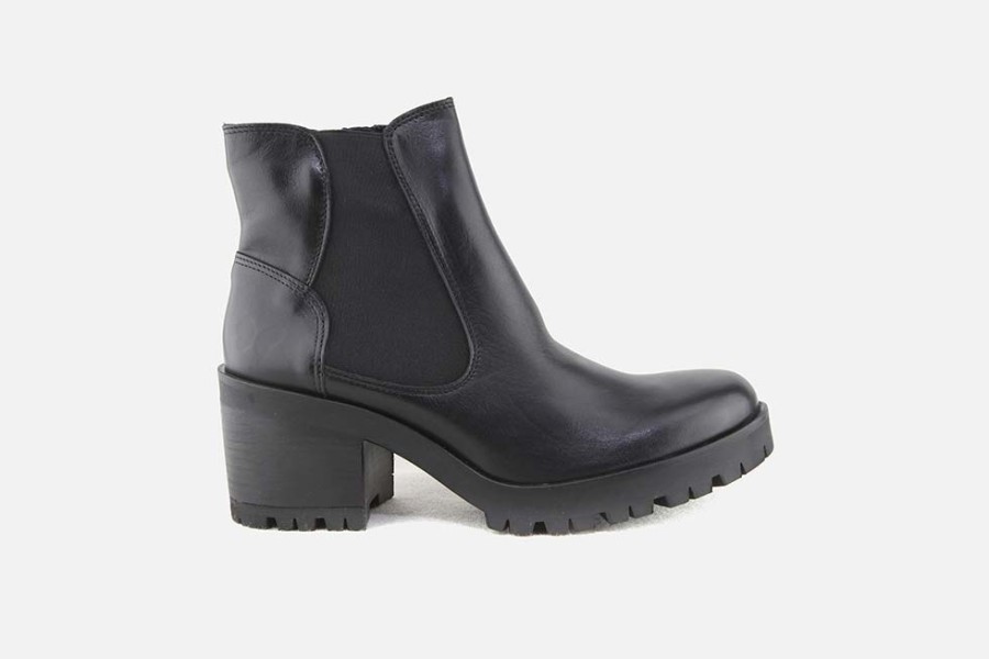 Women Felmini | Felmini - Laromara Black Ankle Boots On Labotte