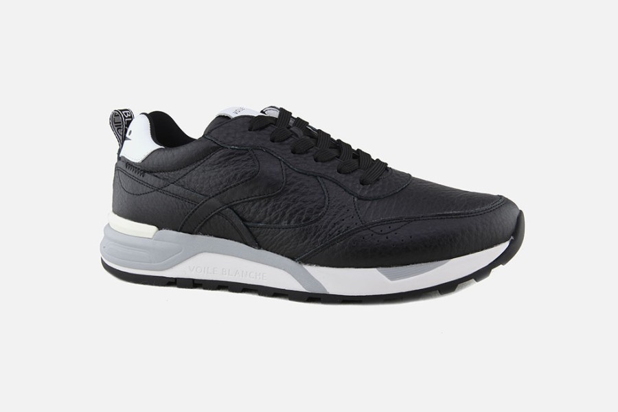 Men Voile Blanche | Voile Blanche - Magg Black Sneakers On Labotte