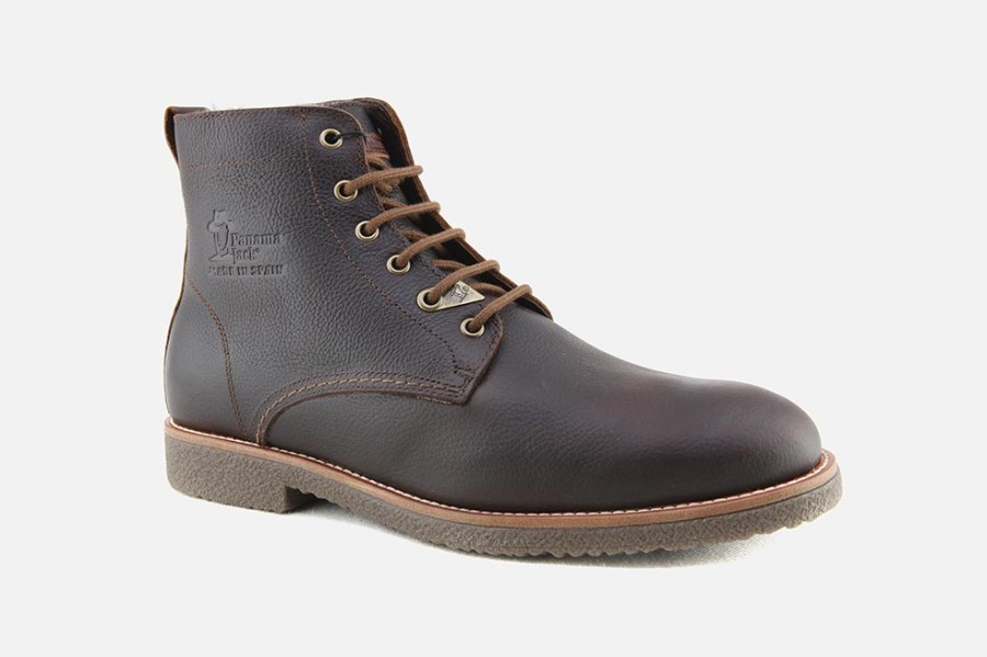 Men Panama Jack | Panama Jack - Glasgow Igloo Chataigne Lace-Up Boots On Labotte